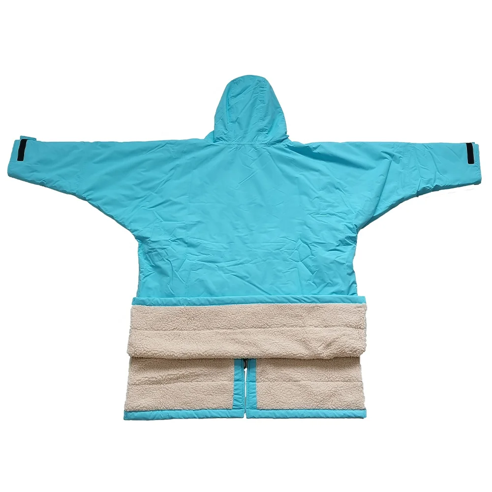 Factory Custom Winter Windproof Drying Robe Waterproof Surfing Swimming Changing Robe Poncho