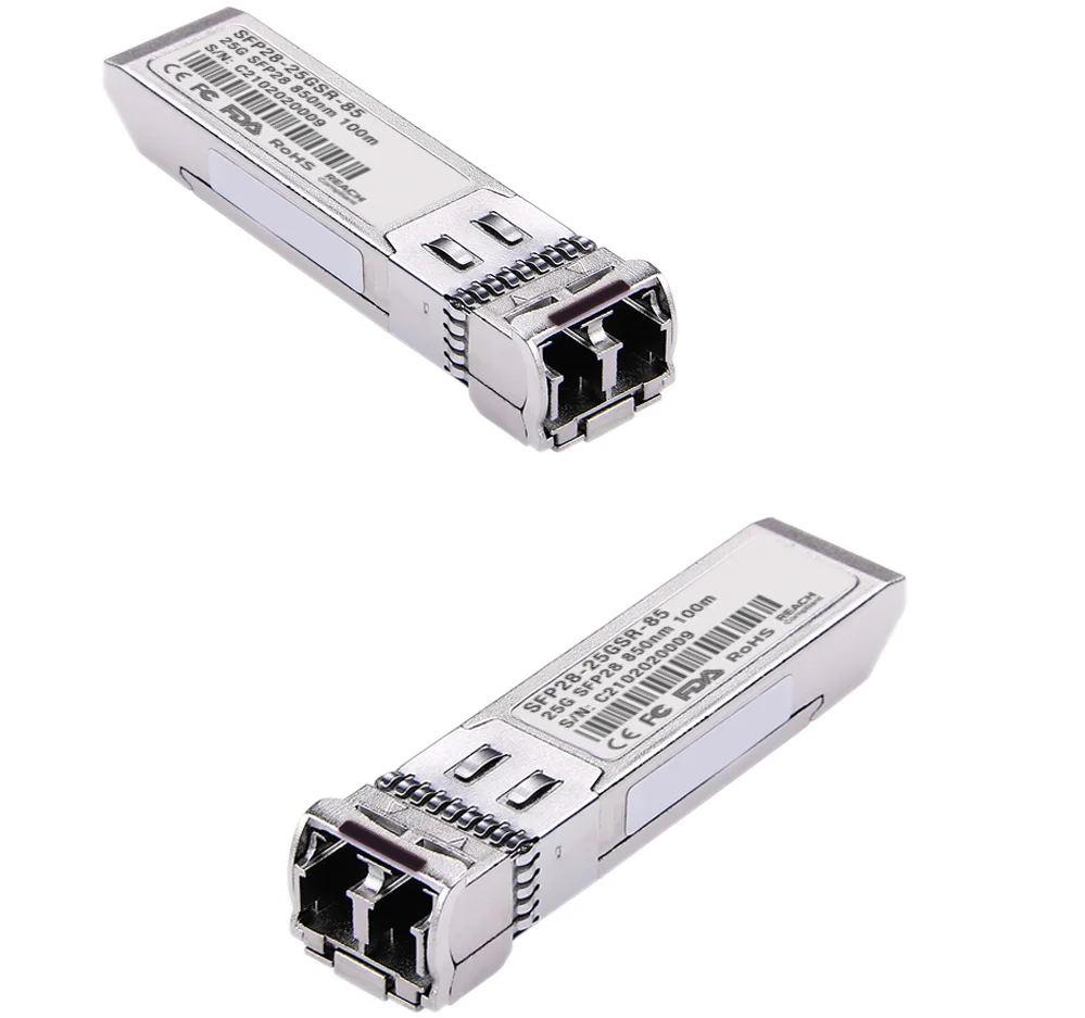 25G DWDM SFP28 LR 10km 100GHz ITU Grid C Band 1528.77nm-1563.86nm DWDM-SFP25G-xx.xx Arista Compatible Transceiver Module SFP+