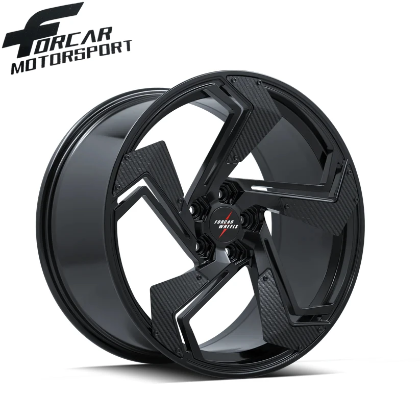 18 19 20 Inch 5*114.3 Carbon Fiber Luxury High Standard Durable Customized Size Best Price T6061 Custom Alloy Wheels