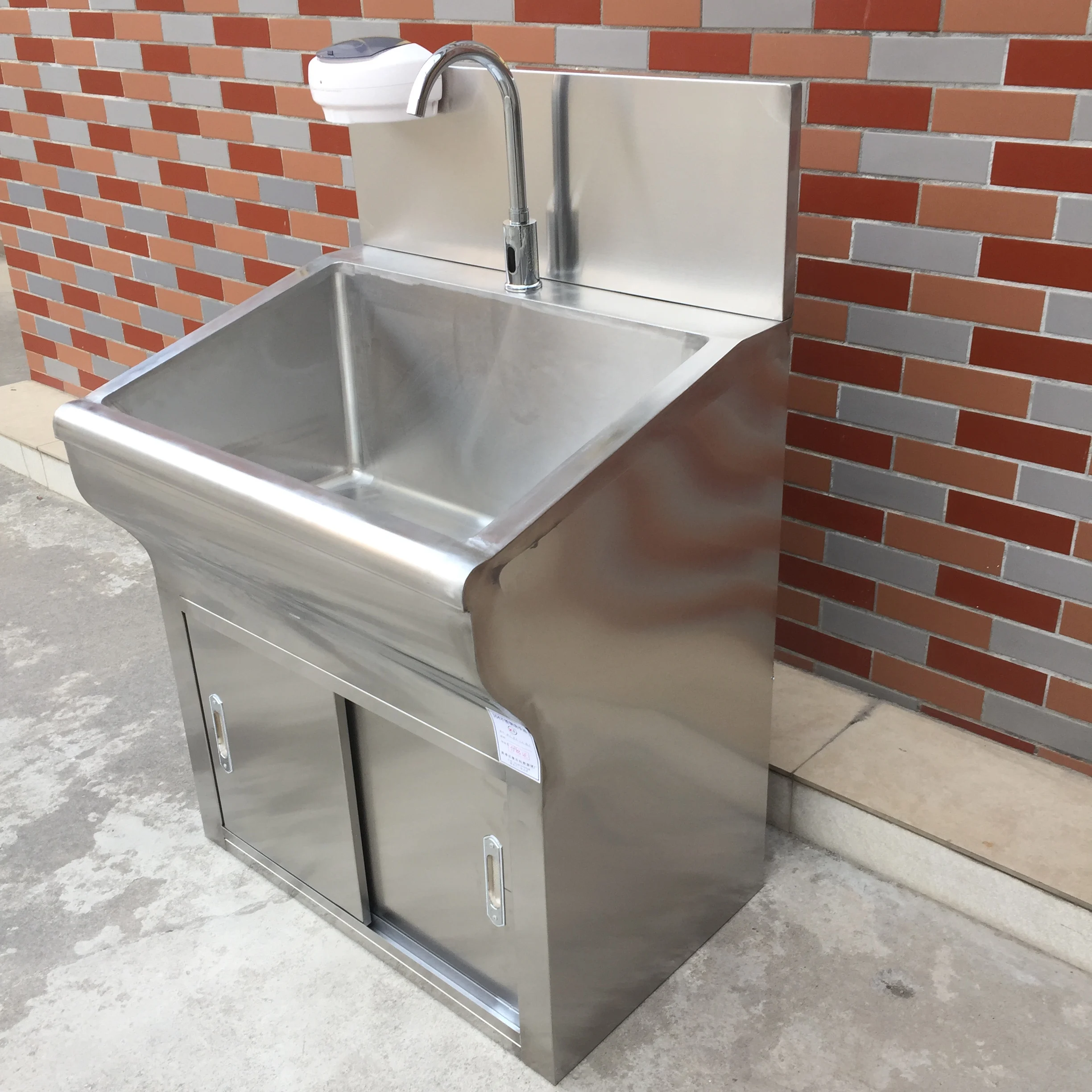 Ginee Medical clinic scrub sink 1 one person hospital  washing hand scrub sink for hotting sale high quality