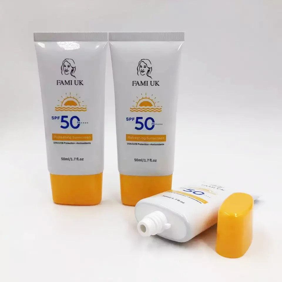 Sunscreen Soft Tube Cc Bb Cream Lotion Tube Packaging Plastic Squeeze Cream Tube For Cosmetics
