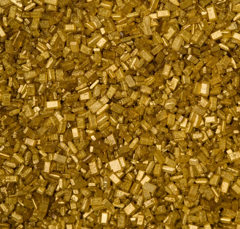 Gold Sugar Crystals Diamond  Baking Decoration Candy Glitter Multicolor Edible Glitter