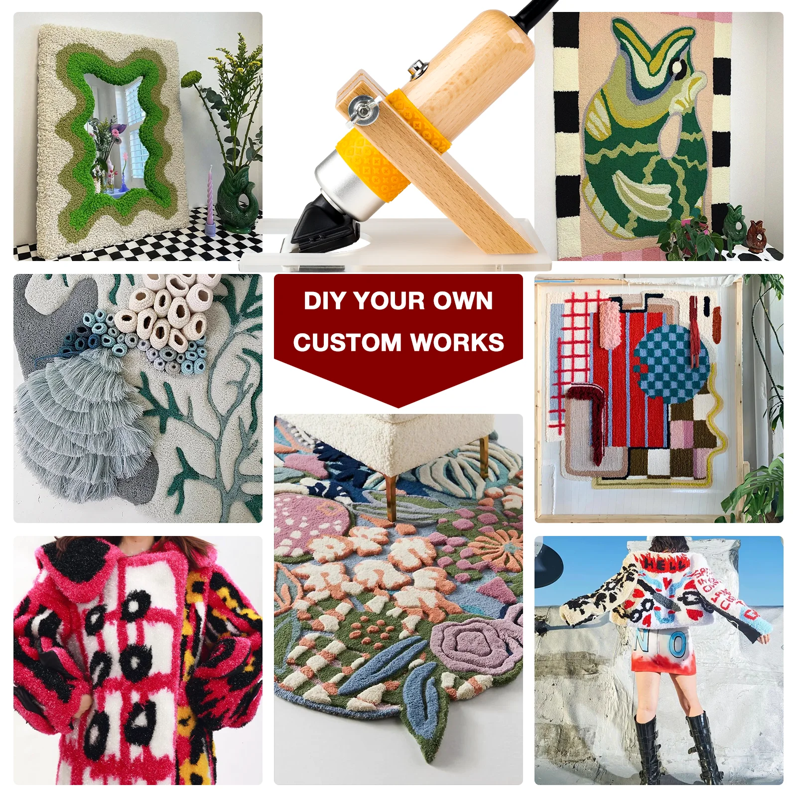 Shearing Guide Carpet Shears Comes with 2 Blades Noise Vibration Rug Trimmer for Sculpting Tufting Gun Carpet Carving Clippers