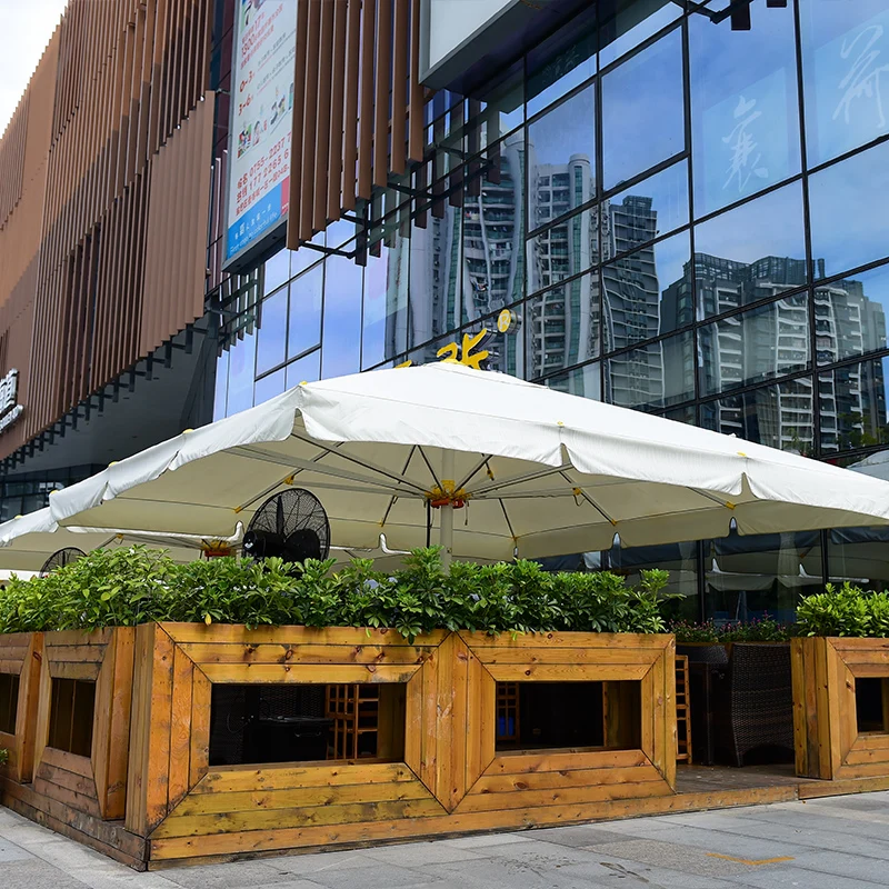 
7M Big Size Heavy Duty Huge Outdoor Garden Sunshade Parasol Commercial Umbrellas For Cafe Restaurant 