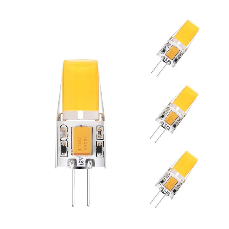 Hot sale Flat COB G4 GY6.35 3W Silicone Pendant Bulb AC12V G4 Kitchen Light