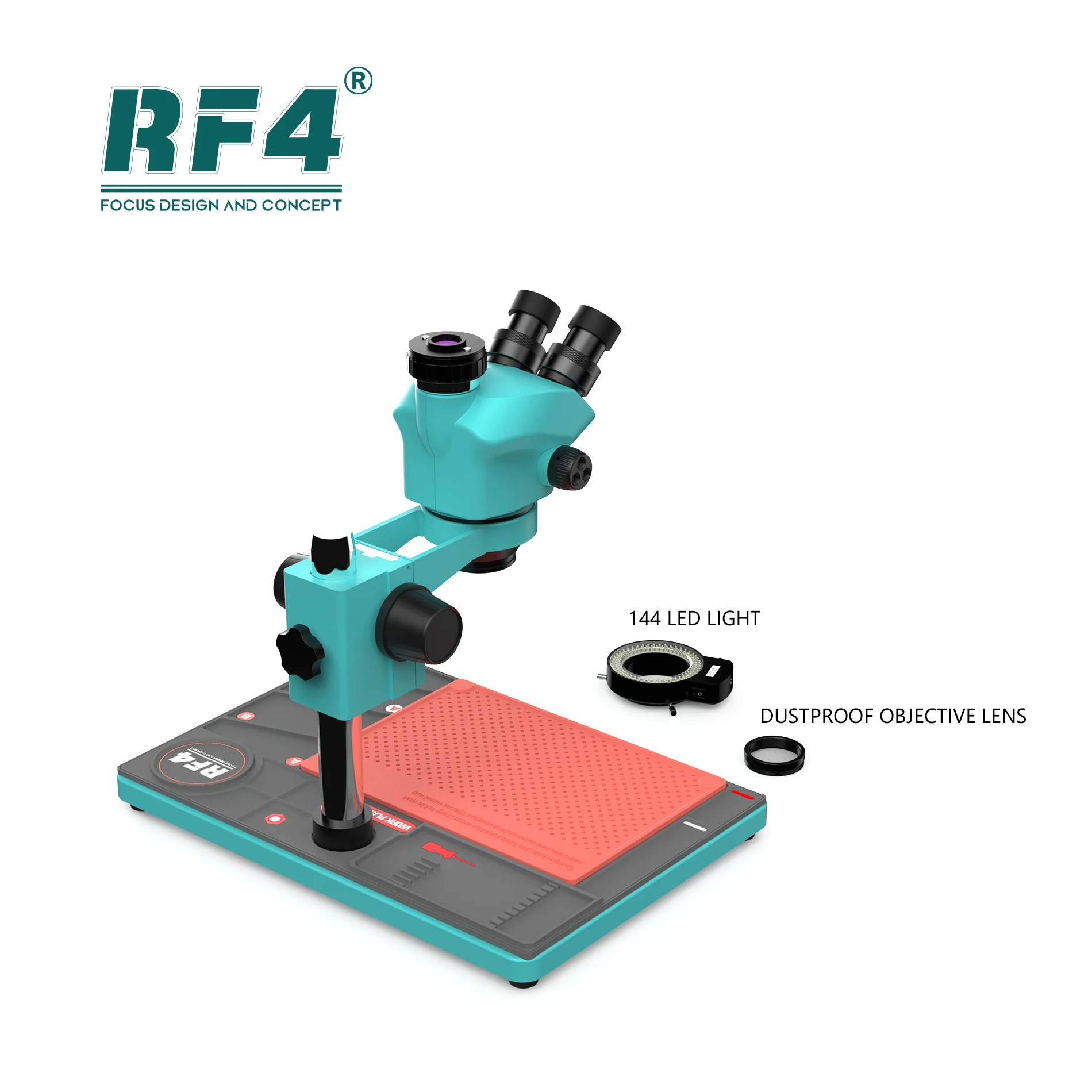 RF4 Microscope Industrial Microscope high clear Camera Silicone Pad Repair Base Phone Fix Tools