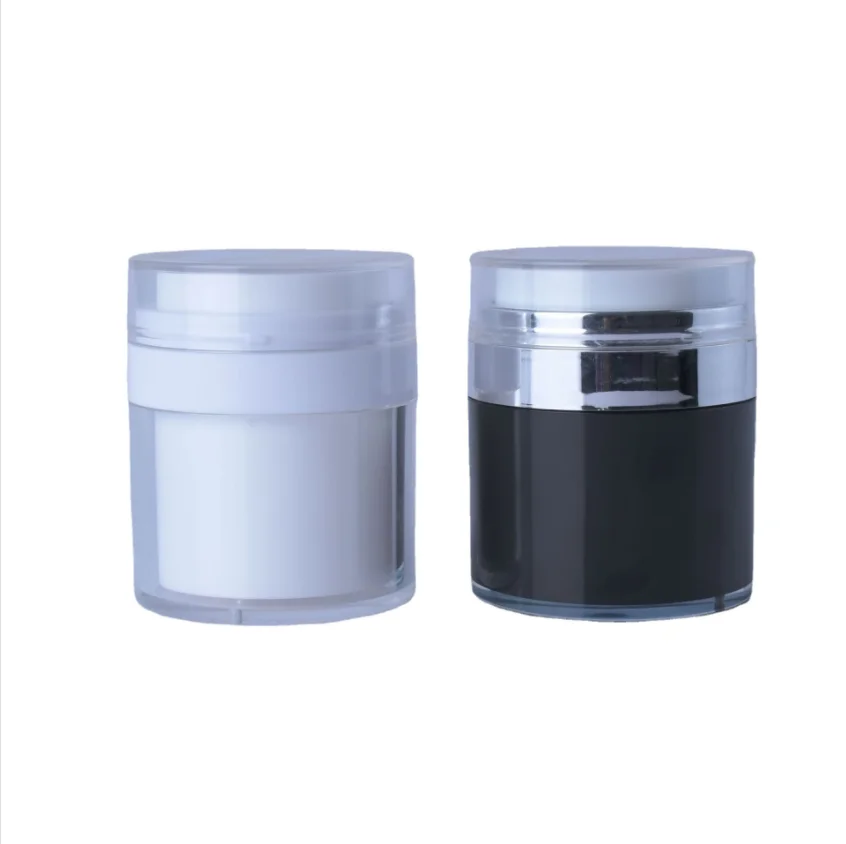 Acrylic Airless Pump Cosmetic Packaging of Cream Jars and Cosmetic Containers