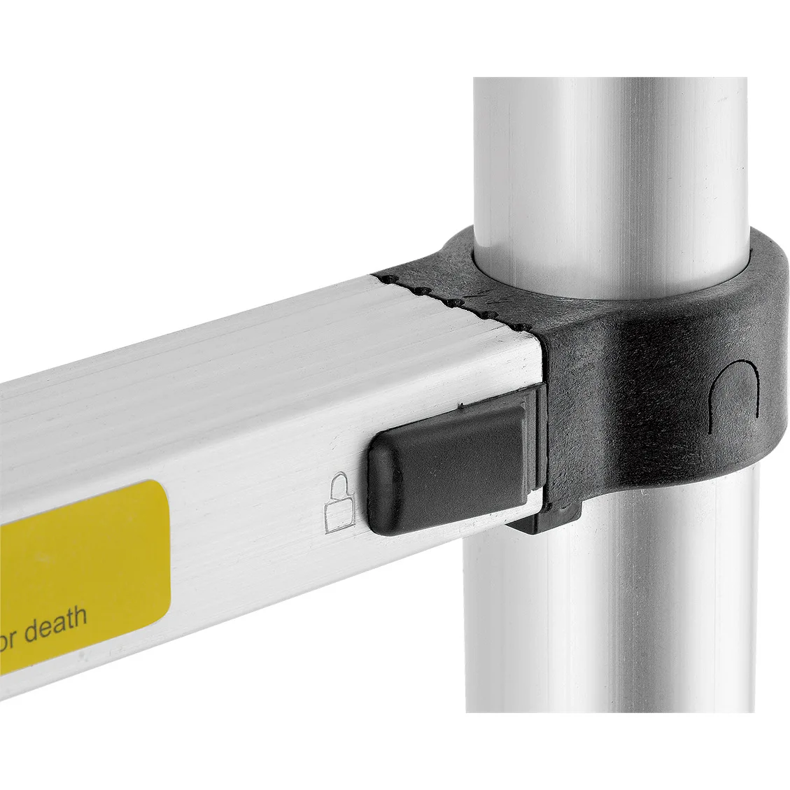 Thickened aluminum alloy pull ladder outdoor portable foldable telescopic ladder