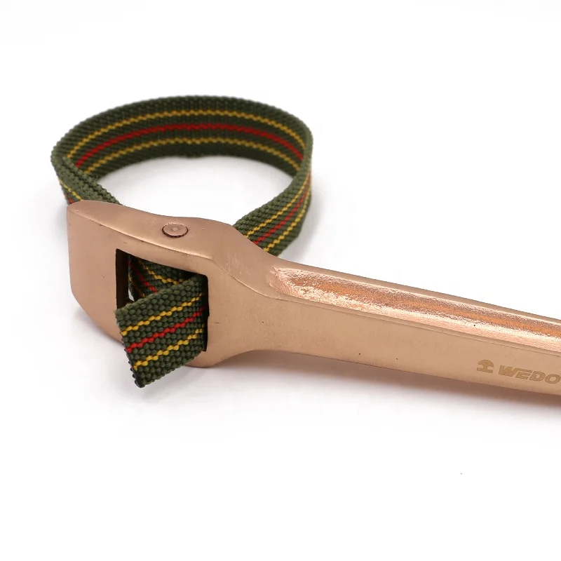 OEM  WEDO BAM GS FM ISO9001 Certificate die-forged High Quality Non-Sparking Belt Pipe Wrench