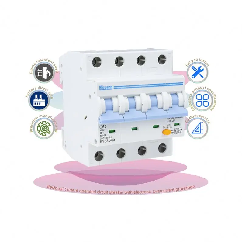 Автоматический выключатель утечки RCBO 32A Rcbo 4P с защитой от утечки