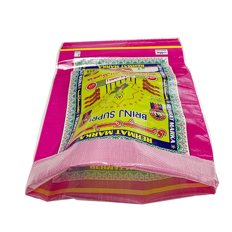 Cotton Wheat Flour Bags Flour Sacks with Handle Rice Packing Bag Factory Pp 50kg Sack Printed Plastic Woven Bag Security Accept