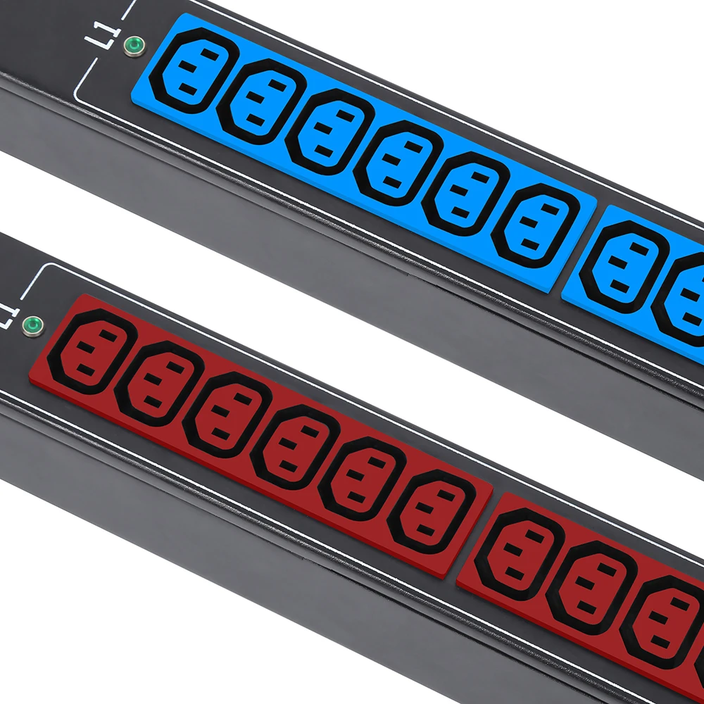 2 Pole Switch IEC 10 Outlets PDU with Locking Socket Available