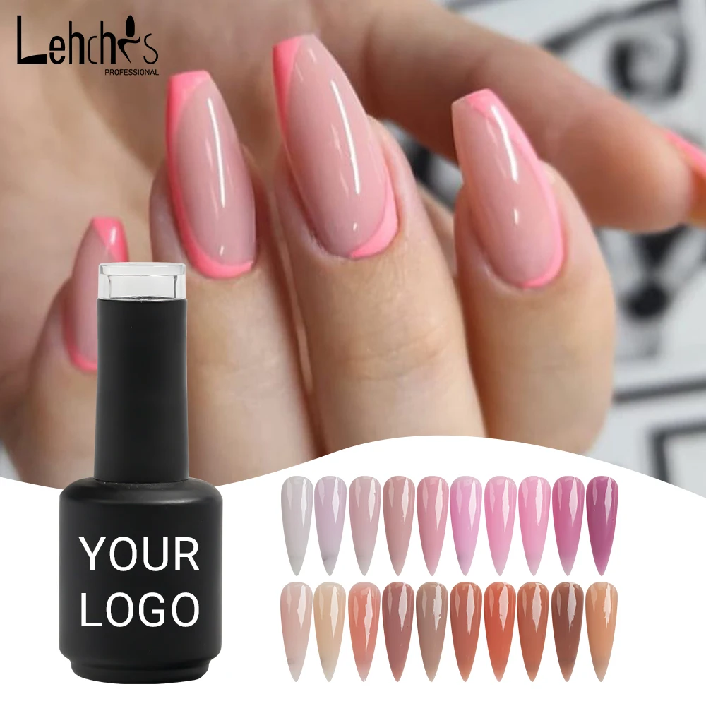 Lehchis 72 Colors HEMA Free Self Leveling Acrylic Extension Gel Liquid Milky White Jelly BIAB Gel Polish Builder in Bottle