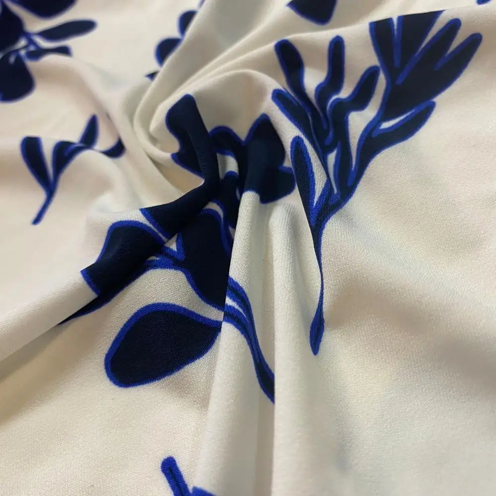 Хрустальная льняная ткань полиэстер ITY ткань подходит для женской одежды хорошая ручка и ощущение падения