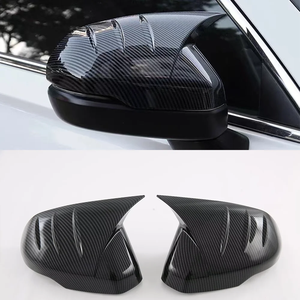 Carbon Color Auto Ox Horn Type Rear View Mirror Cover Protector Trim Body Kit Upgrade Car Accessories For 2023 Honda CR-V