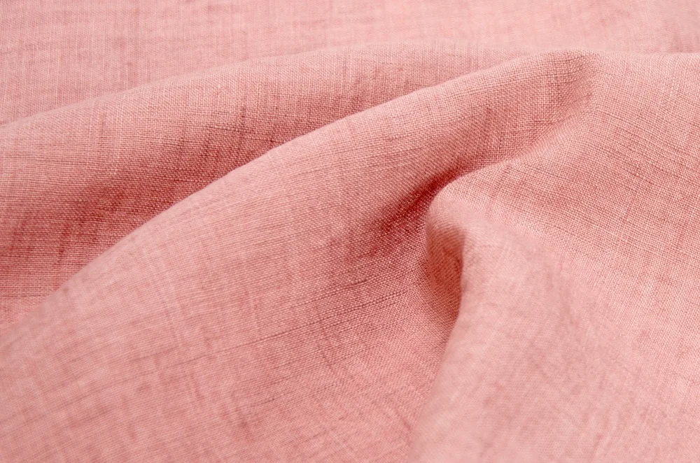 #8513 Sample order stocks linen fabric washed french pure linen yarn dyed linen fabric