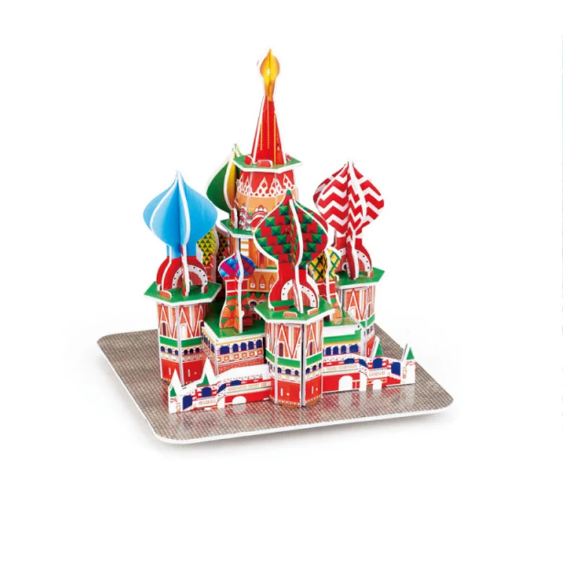 Рождественский подарок архитектурные модели 3D бумажные головоломки знаменитых зданий по всему миру