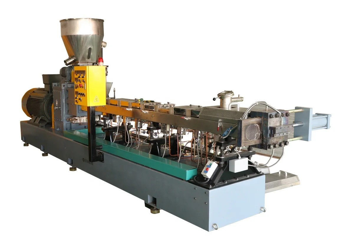 Recycled Plastic Masterbatch Modify Twin Screw Extruder Machine Twin Screw Pelletizing Line Masterbatch Production Line