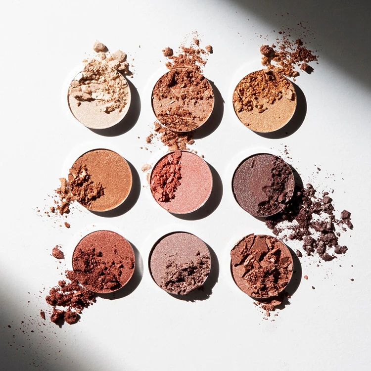 Factory Direct Supply Pressed Pigment Eyeshadow,Organic Makeup Eyeshadow,Smooth Pigment Earth Tone Eyeshadow