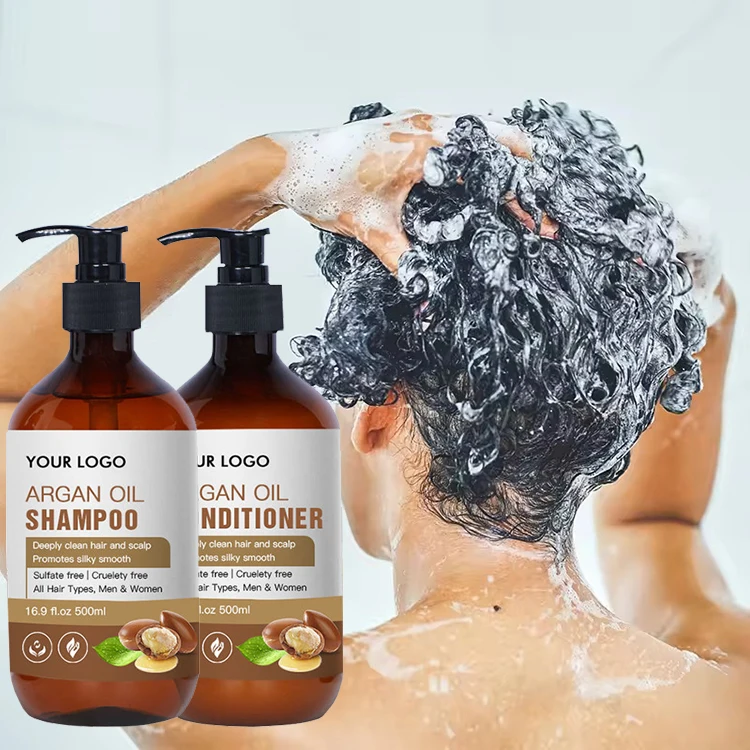 Private Label Natural Sulfate Free Champoo Organic Argan Oil Nourishing Hair Shampoo