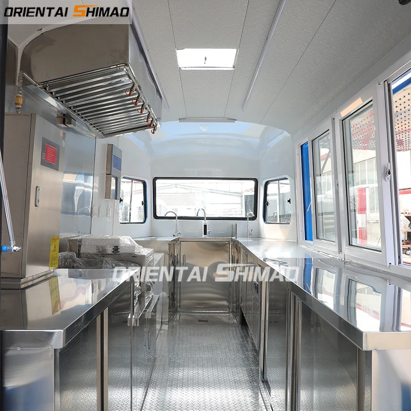 Modern Design  Mobile Vending Car Electric Food Truck Retro Vintage Food Truck for Sale Deep Fryer Food Trailer