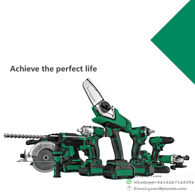 Worksite Customized Brushless Cordless Drill 20V Battery Hammer Screw Driving Power Drills Drilling Machines