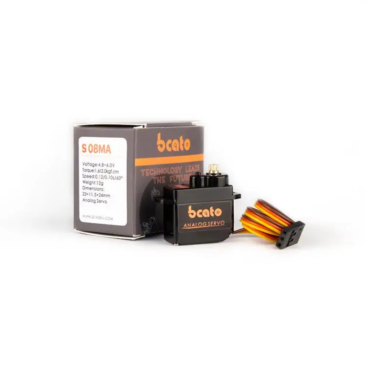 RC servo ES08MA 9G Servo metal gear Analog servo for RC 250 450 Helicoper Airplane Car ship Boat Robot
