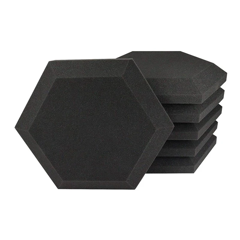 Good Performance Hexagon Sound Shield Acoustic Foam Panels Home Theatre Sound Absorption Panel