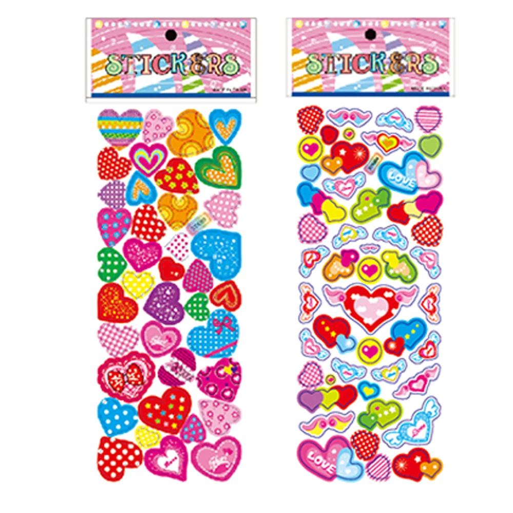 Positive Affirmation Cartoon Teacher Reward Stickers All kinds of love Labels Stickers encouraging stickers