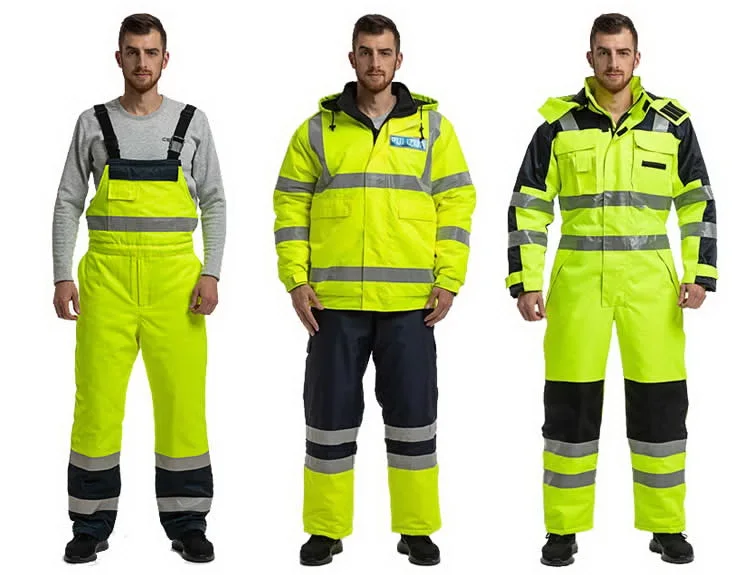 Custom Made Outdoor Reflective Safety Construction Work Clothes For Men