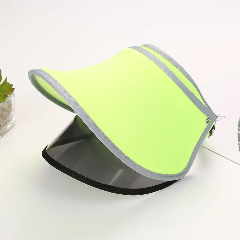 Custom Logo Sun Visor Caps Summer Candy Plastic Hats Multicolor Empty Top Hat