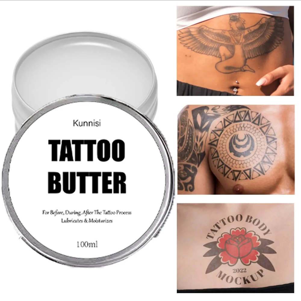 Tattooing Care Butter Tattoos Soothing Cream for Before & After Tattoo Color Enhancement Aftercare Balm PMU Aftercare Lotion