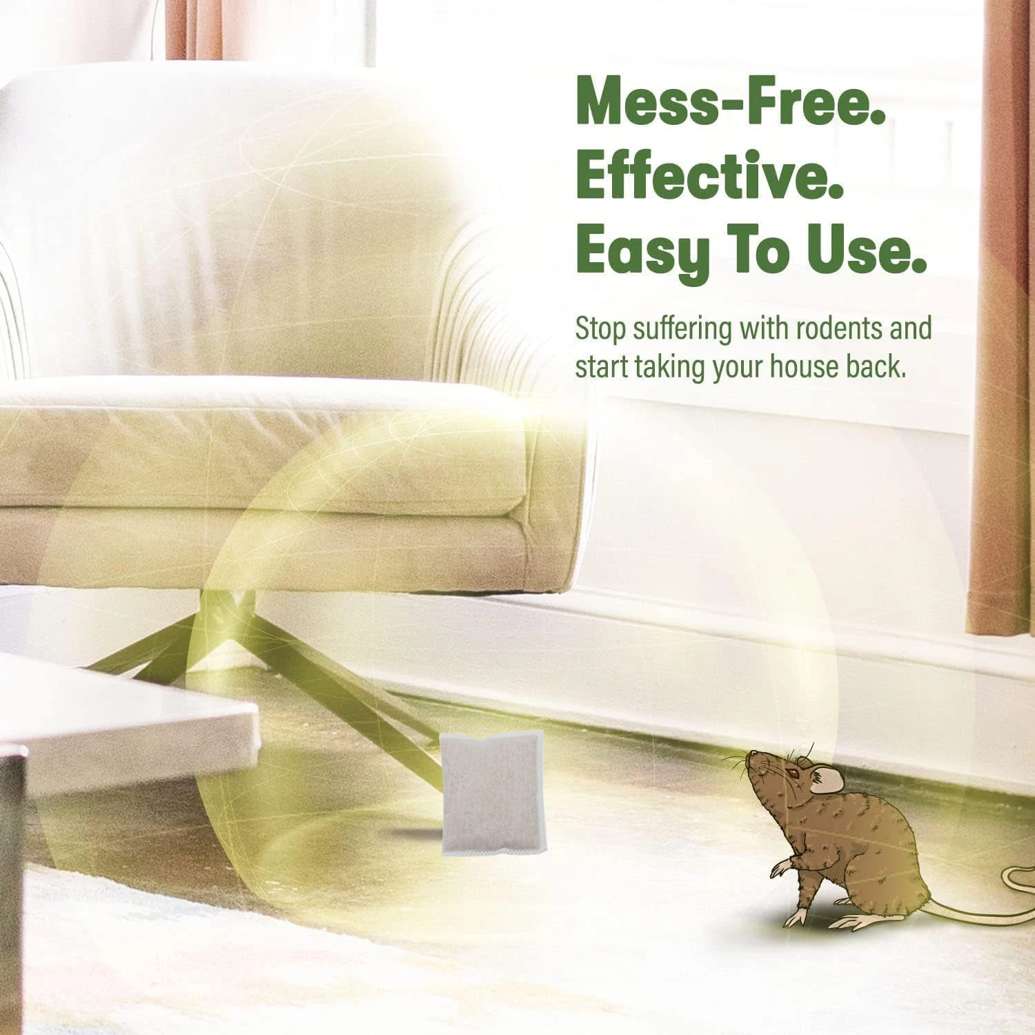 Natural safe Rat Repellent long lasting Strength Rodent Repelling Sachets Included Mouse bug Repellent for home