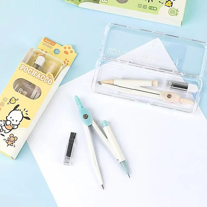 Широкий 84263 Pacha компасы для учащихся начальной и средней школы Милая анимация для студентов инструменты для рисования с высокой цветовой ценностью