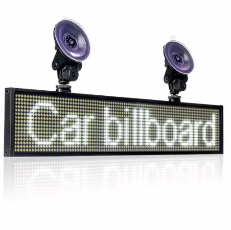 Wifi Indoor LED Sign Panel Message Board 12v Car Scrolling SMD Display Screen with Suction Cups Sucker Chain