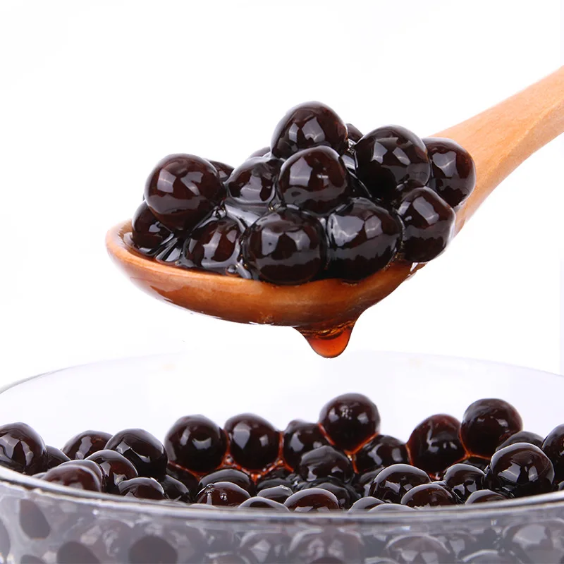 Black Premium Black Boba Tapica Pearls Suitable as Tea Shop Ingredient