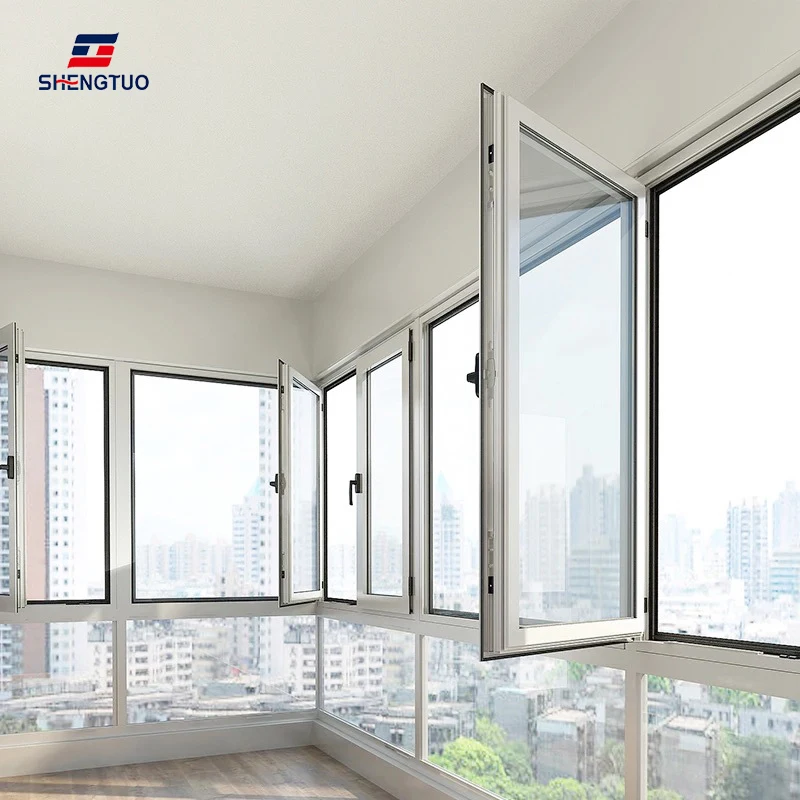 Hot selling aluminum frame doors and windows guangdong house window glass design with window seal