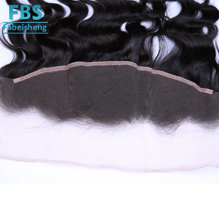 
FBS Factory Cost Price Top Quality 100% body wave remy Virgin Human Hair Bleached Knots Invisible Frontal 