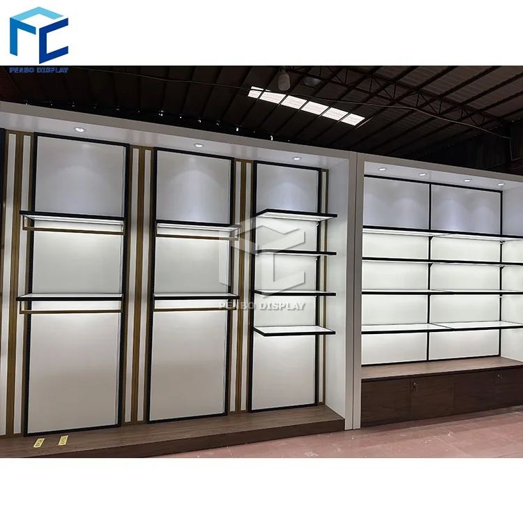 Fashion High Quality Bag Shop Retail Boutique Handbag Showroom Design Manufacturing Supplier Shoe Shop Furniture Display
