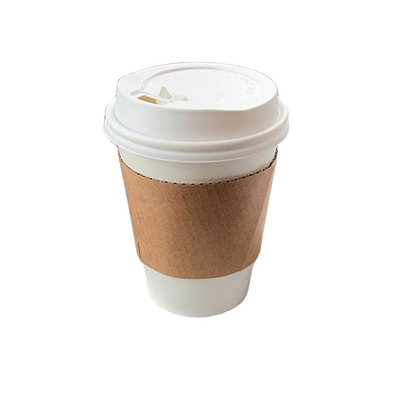 Hot Sale Paper Sleeve For Paper Cups Custom Sleeve With Logo cup with lid
