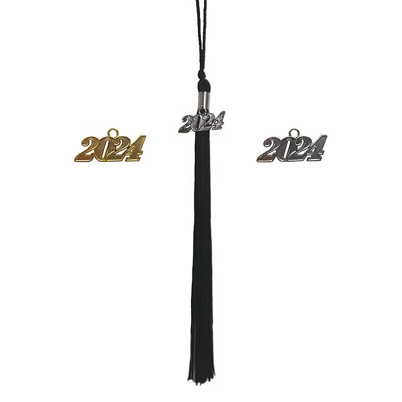 Королевский синий цвет выпускное платье Кепка с кисточками 2024 2024 выпускные кисточки