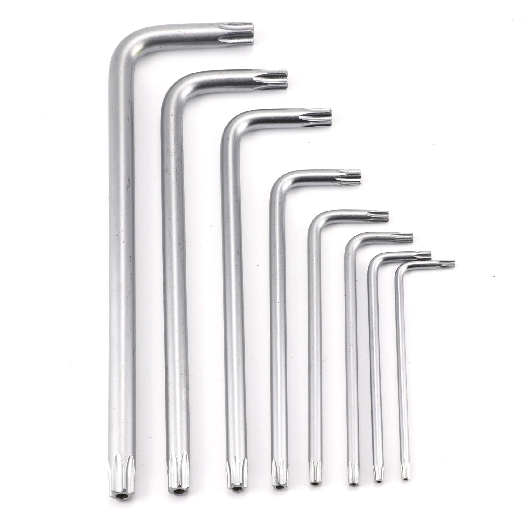 stock/custom t10 t15 t20 t25 t27 t30 t40 t45 t50 l shape ball end allen/hex key wrench alloy steel ball head key l type wrench