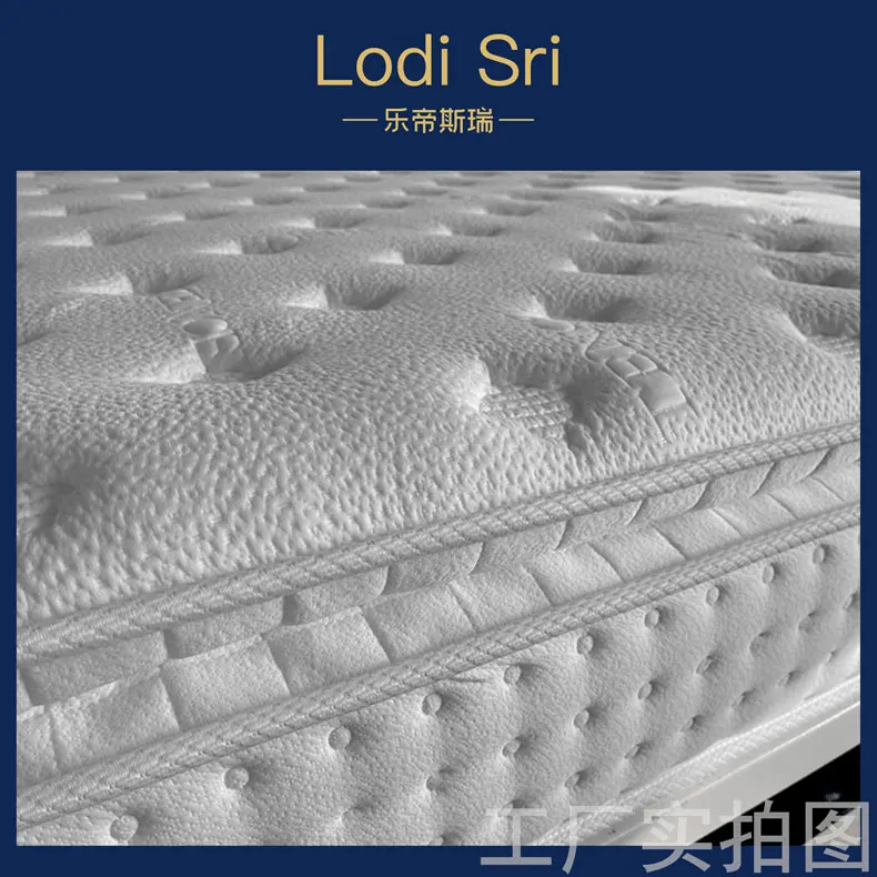 wholesale king size fashion style OEM jacquard fabric double side pillow top pocket spring mattresses memory foam