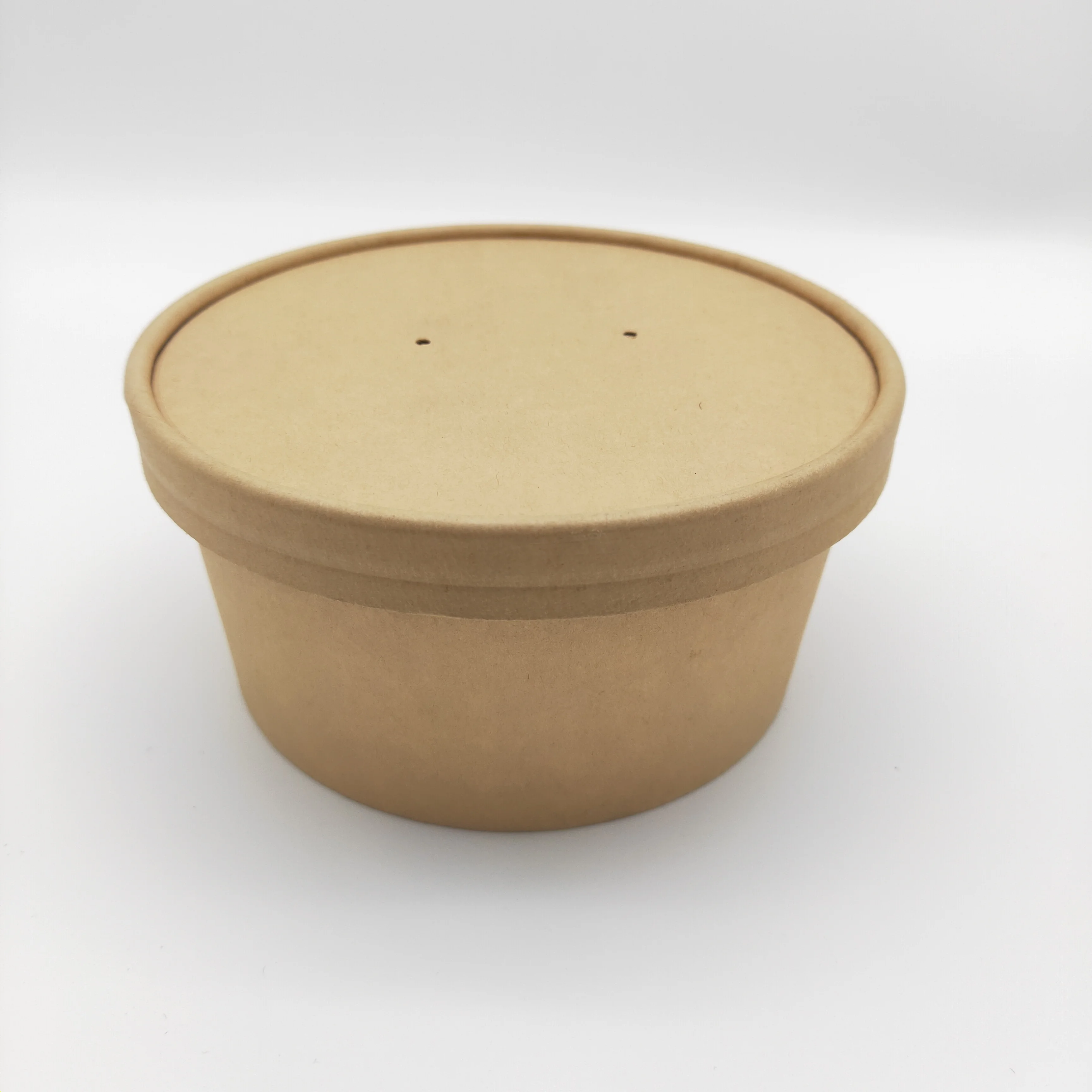 biodegradable kraft paper bag disposable black kraft paper salad bowl fast food take away boxes kraft paper tub