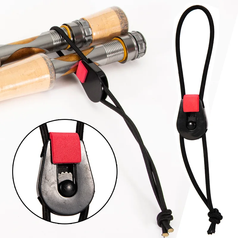 Factory Direct 18cm 6.5g Elastic Nylon Bundle Rope Fishing Rod Quick Bundle Storage Rope