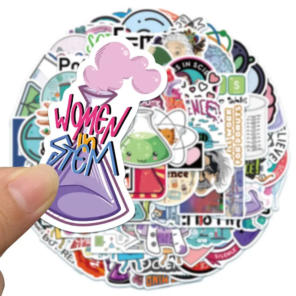 100 pcs Science Pack, Chemistry, Biology, Physics, Science Classroom Decor for School Teachers Students Science Experiment