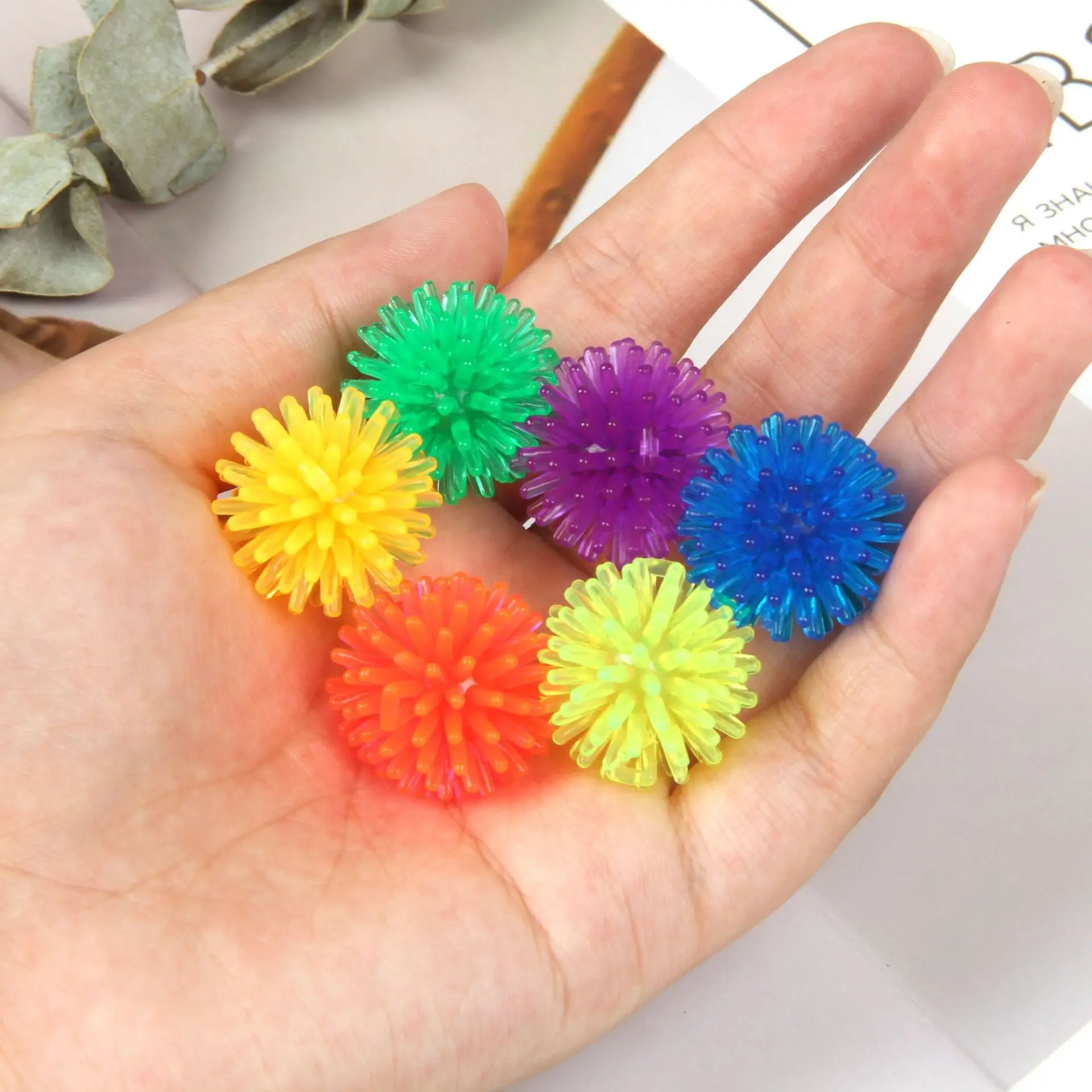 Other Novelty & Gag Toys Mini 2.5cm Hedgehog ball Yoga Foot Massage ball Burr Arbutus massage ball vent stress relief toy