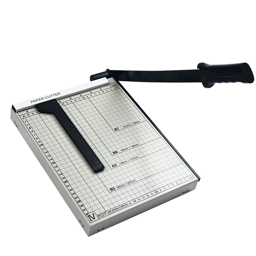 Metal Manual A4 Guillotine Wrapping Paper Cutter 12*10 inch Photo Paper Hand Cutter Saving Trimmer