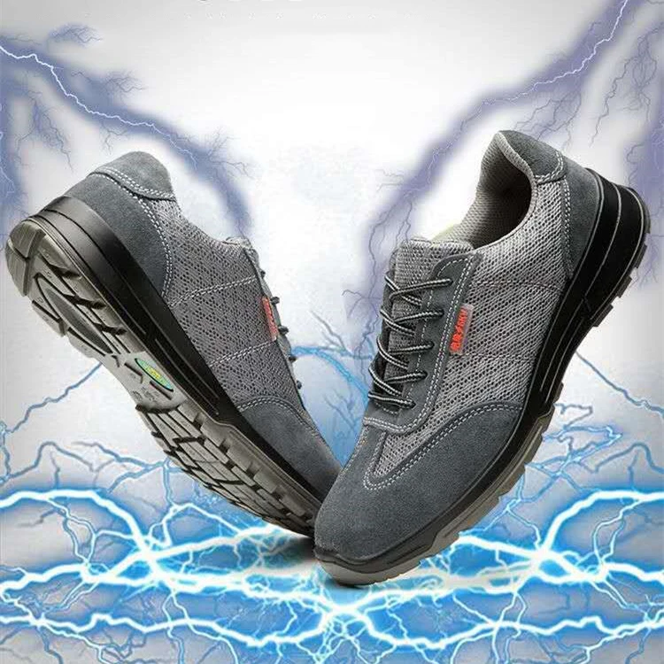 GOTAN Mesh Upper Safety Shoes for Summer Insulation Functional Shoes Breathable Lightweight Work Shoes Sneakers