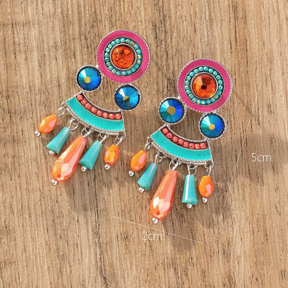 Yiwu Collection Indian Traditional Bollywood Fashion Jewelry Polki Diamond Big Jhumka Earrings